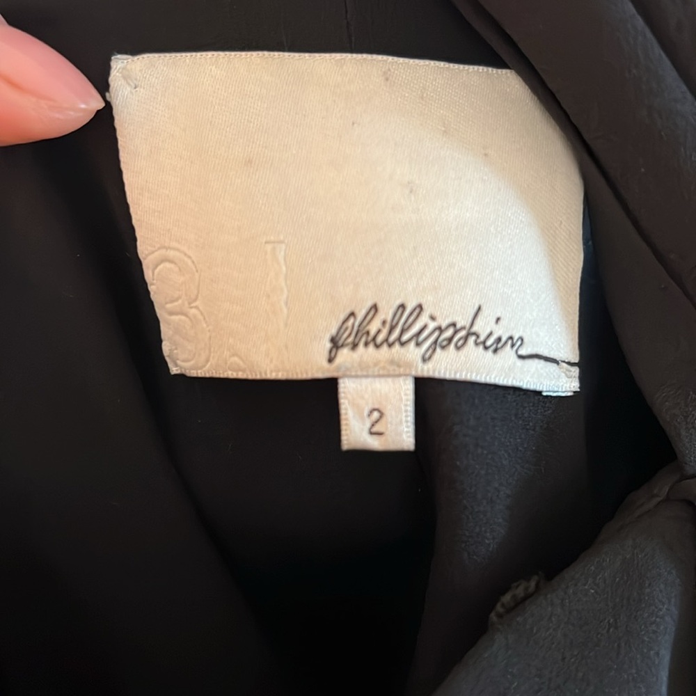 EUC 3.1 phillip lim asymmetrical dress in black, SZ 2 - Picture 7 of 7